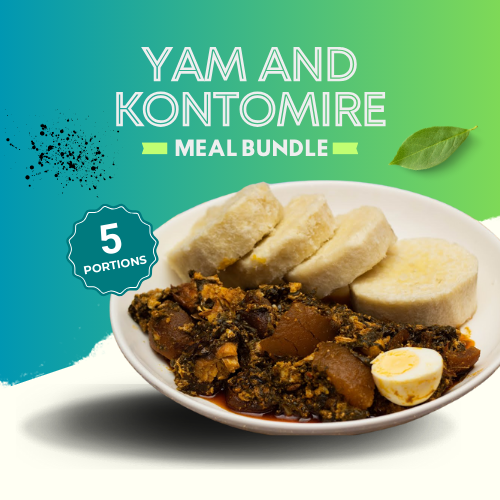 Yam and Kontomire Bundle (Ingredients)